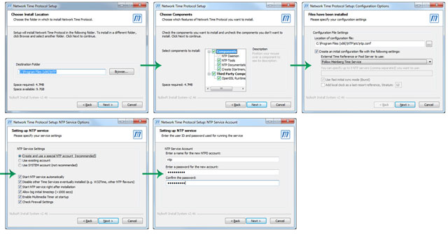 Screenshots NTP Installer